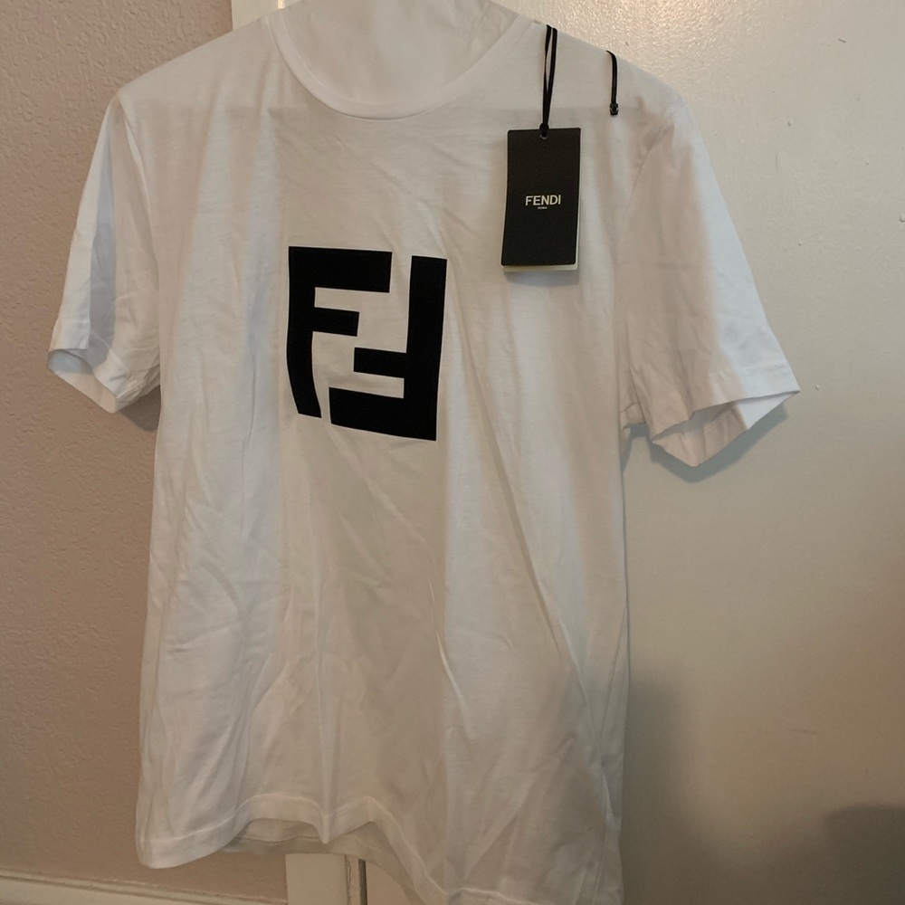 Men’s White Fendi T-shirt